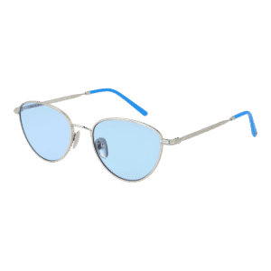 Funky Buddha Rund Sonnenbrille FBS2009 52004 in Silber – 45° Seitenansicht