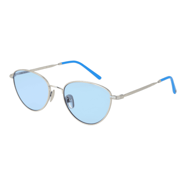 Funky Buddha Rund Sonnenbrille FBS2009 52004 in Silber – 45° Seitenansicht