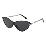 Funky Buddha Katzenaugen Sonnenbrille FBS2011 55002 in Schwarz – 45° Seitenansicht