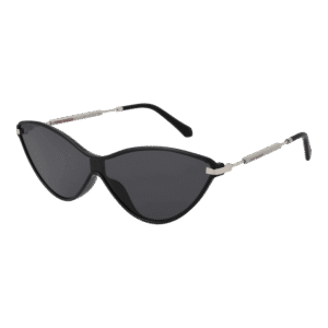 Funky Buddha Katzenaugen Sonnenbrille FBS2011 55002 in Schwarz – 45° Seitenansicht