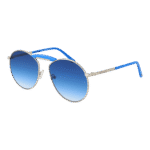 Funky Buddha Rund Sonnenbrille FBS2024 57004 in Silber – 45° Seitenansicht