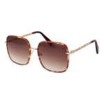 Funky Buddha Quadrat Sonnenbrille FBS2025 58003 in Braun – 45° Seitenansicht