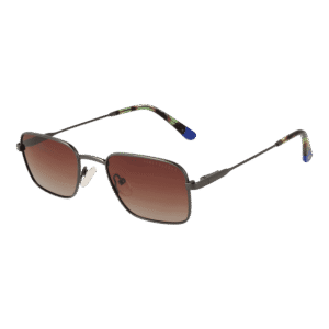 Funky Buddha Rund Sonnenbrille FBS2028 48003 in Gunmetal – 45° Seitenansicht