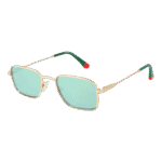 Funky Buddha Rechteck Sonnenbrille FBS2028 48004 in Gold – 45° Seitenansicht