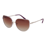 Funky Buddha Schmetterling Sonnenbrille FBS2029 59001 in Silber – 45° Seitenansicht
