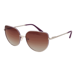 Funky Buddha Schmetterling Sonnenbrille FBS2029 59001 in Silber – 45° Seitenansicht