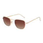 Funky Buddha Rechteck Sonnenbrille FBS2030 48002 in Gold – 45° Seitenansicht