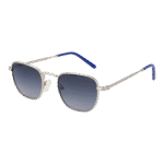 Funky Buddha Rechteck Sonnenbrille FBS2030 48004 in Silber – 45° Seitenansicht
