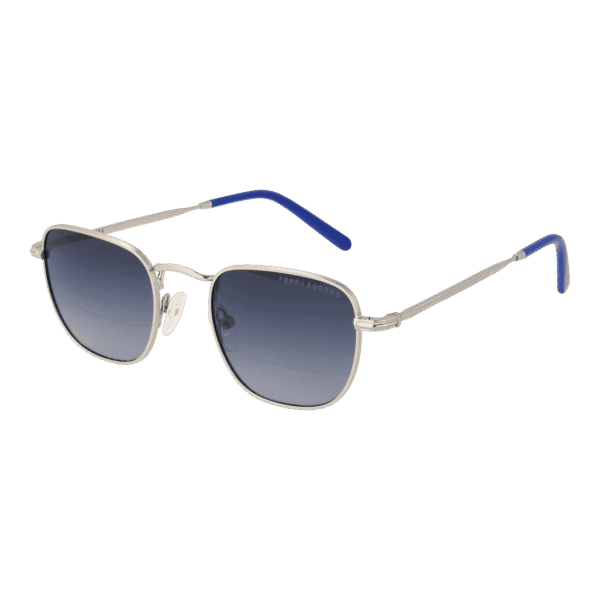 Funky Buddha Sonnenbrille FBS2030 48004 – 45° Seitenansicht Funky Buddha Rechteck Sonnenbrille FBS2030 48004 in Silber – 45° Seitenansicht