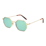 Funky Buddha Quadrat Sonnenbrille FBS2032 49001 in Gold – 45° Seitenansicht