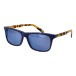 Funky Buddha Rechteck Sonnenbrille FBS2033 59001 in Blau – 45° Seitenansicht