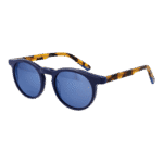 Funky Buddha Rund Sonnenbrille FBS2034 52001 in Blau – 45° Seitenansicht