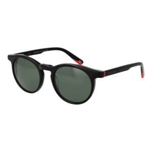 Funky Buddha Rund Sonnenbrille FBS2034 52002 in Schwarz – 45° Seitenansicht