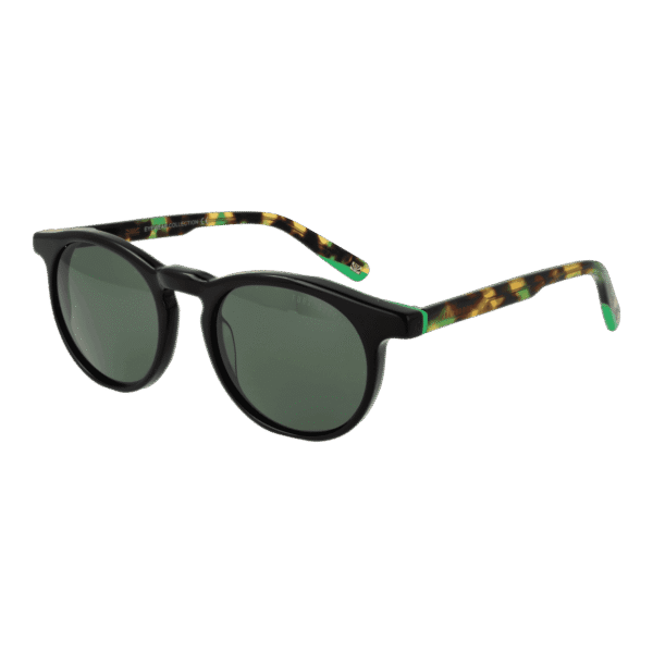 Funky Buddha Panto Sonnenbrille FBS2034 52003 in Schwarz – 45° Seitenansicht