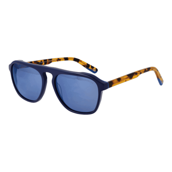 Funky Buddha Panto Sonnenbrille FBS2035 55001 in Blau – 45° Seitenansicht