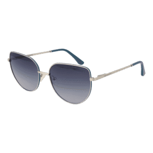 Funky Buddha Schmetterling Sonnenbrille FBS2029 59004 in Silber – 45° Seitenansicht