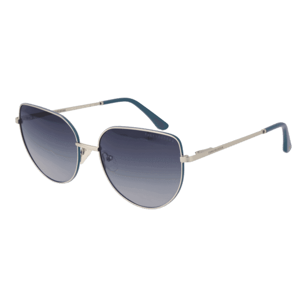 Funky Buddha Sonnenbrille FBS2029 59004 – 45° Seitenansicht Funky Buddha Schmetterling Sonnenbrille FBS2029 59004 in Silber – 45° Seitenansicht