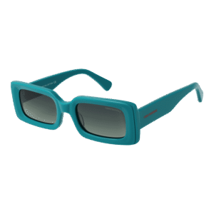Funky Buddha Rechteck Sonnenbrille FBS2040 53002 in Türkis – 45° Seitenansicht
