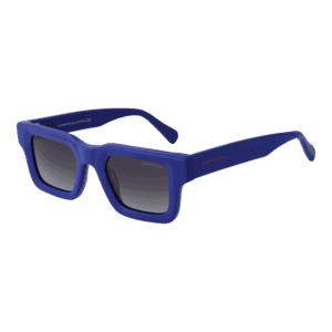 Funky Buddha Rechteck Sonnenbrille FBS2041 48001 in Blau – 45° Seitenansicht