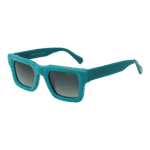 Funky Buddha Rechteck Sonnenbrille FBS2041 48002 in Türkis – 45° Seitenansicht