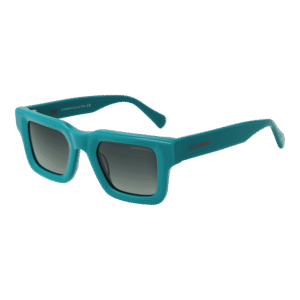 Funky Buddha Rechteck Sonnenbrille FBS2041 48002 in Türkis – 45° Seitenansicht