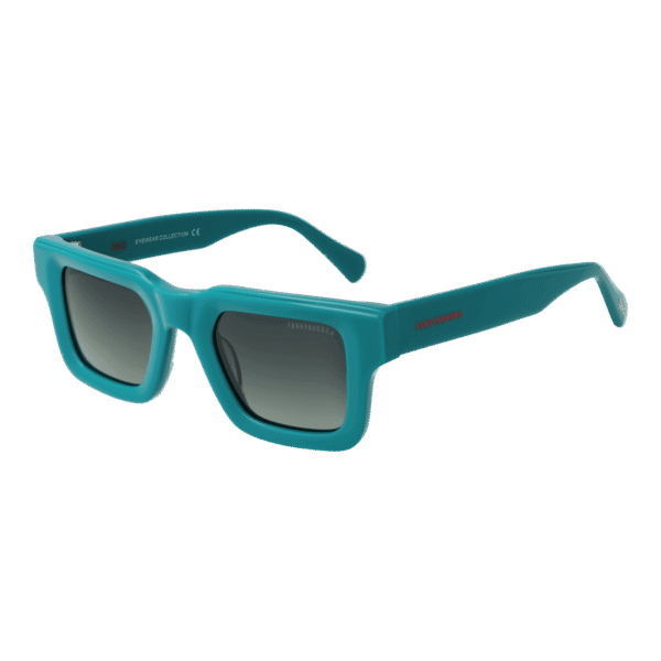 Funky Buddha Rechteck Sonnenbrille FBS2041 48002 in Türkis – 45° Seitenansicht