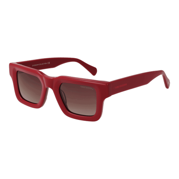 Funky Buddha Katzenaugen Sonnenbrille FBS2041 48003 in Rot – 45° Seitenansicht