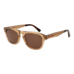 Funky Buddha Oval Sonnenbrille FBS2042 54005 in Braun – 45° Seitenansicht