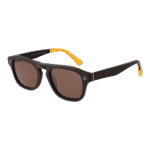 Funky Buddha Rechteck Sonnenbrille FBS2042 52006 in Braun – 45° Seitenansicht