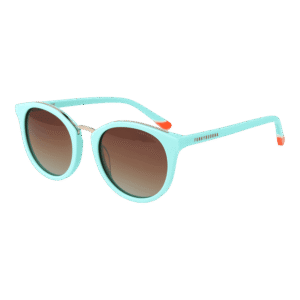 Funky Buddha Rund Sonnenbrille FBS2046 51003 in Türkis – 45° Seitenansicht
