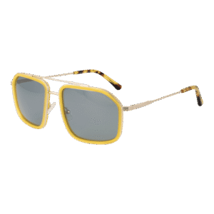 Funky Buddha Pilotenbrille Sonnenbrille FBS2048 58001 in Gelb – 45° Seitenansicht