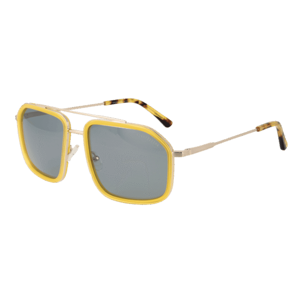 Funky Buddha Pilotenbrille Sonnenbrille FBS2048 58001 in Gelb – 45° Seitenansicht