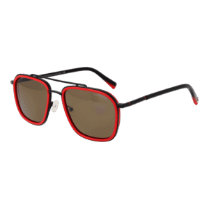 Funky Buddha Pilotenbrille Sonnenbrille FBS2054 55001 in Rot – 45° Seitenansicht