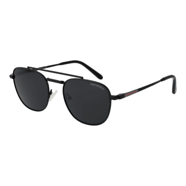 Funky Buddha Pilotenbrille Sonnenbrille FBS2056 54002 in Schwarz – 45° Seitenansicht