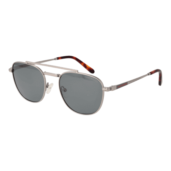 Funky Buddha Pilotenbrille Sonnenbrille FBS2056 54005 in Silber – 45° Seitenansicht