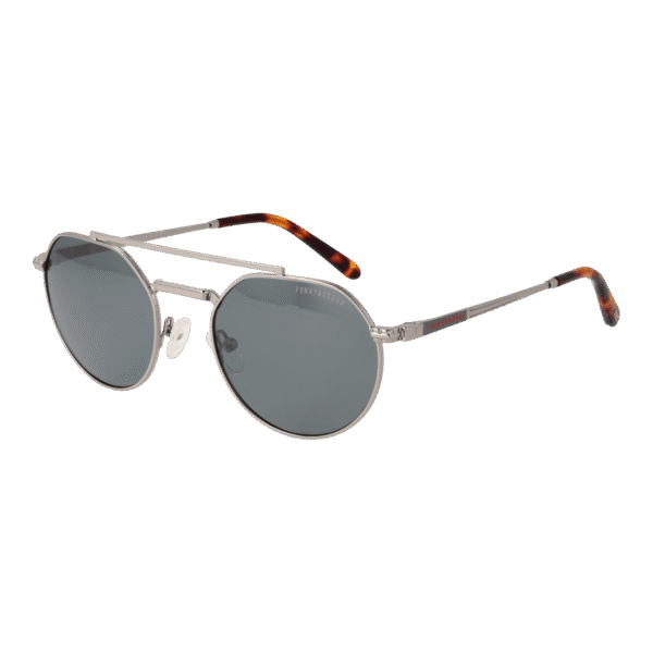 Funky Buddha Panto Sonnenbrille FBS2057 53005 in Gunmetal – 45° Seitenansicht