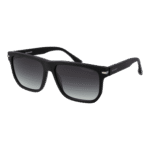 Trussardi Quadrat Sonnenbrille TSM9002 57A02 in Schwarz – 45° Seitenansicht