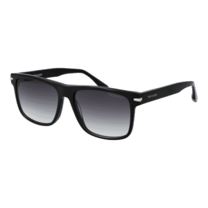 Trussardi Quadrat Sonnenbrille TSM9006 57A01 in Schwarz – 45° Seitenansicht