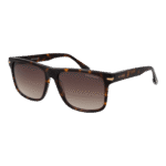 Trussardi Quadrat Sonnenbrille TSM9006 57G21 in Braun – 45° Seitenansicht