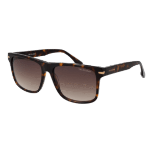Trussardi Quadrat Sonnenbrille TSM9006 57G21 in Braun – 45° Seitenansicht