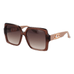 Trussardi Quadrat Sonnenbrille TSW9014 56T03 in Braun – 45° Seitenansicht