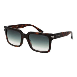 Trussardi Quadrat Sonnenbrille TSM9019 56G23 in Braun – 45° Seitenansicht