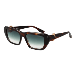 Trussardi Rechteck Sonnenbrille TSW9024 54G23 in Braun – 45° Seitenansicht