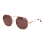 Trussardi Geometric Sonnenbrille TSW3012 5604A in Rosé Gold – 45° Seitenansicht
