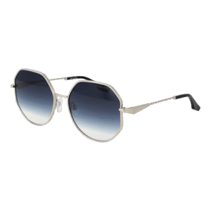 Trussardi Rechteck Sonnenbrille TSW3012 5603A in Silber – 45° Seitenansicht