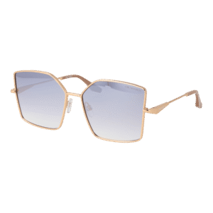 Trussardi Schmetterling Sonnenbrille TSW3013 5804A in Gold – 45° Seitenansicht
