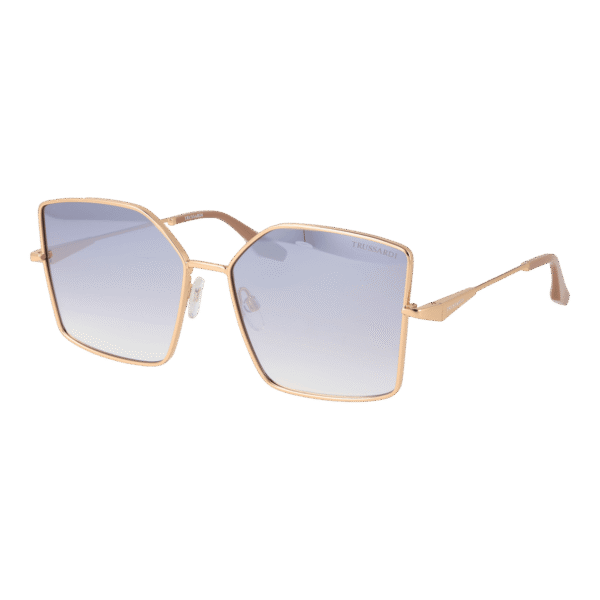 Trussardi Schmetterling Sonnenbrille TSW3013 5804A in Gold – 45° Seitenansicht