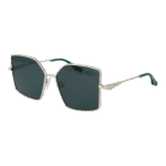 Trussardi Geometric Sonnenbrille TSW3013 5803A in Silber – 45° Seitenansicht
