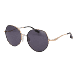 Trussardi Rund Sonnenbrille TSW3011 5609A in Schwarz – 45° Seitenansicht