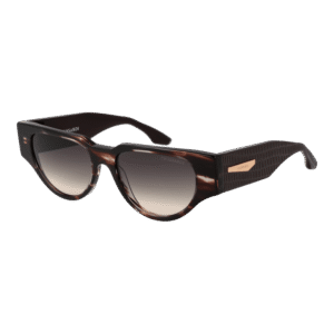 Trussardi Rechteck Sonnenbrille TSW9035 54E01 in Braun – 45° Seitenansicht